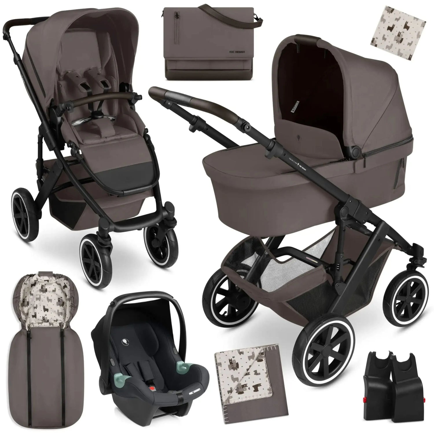 Pack poussette 3 en 1 ABC Design Salsa 5 Air – Starter Set avec cosy Tulip ABC Design