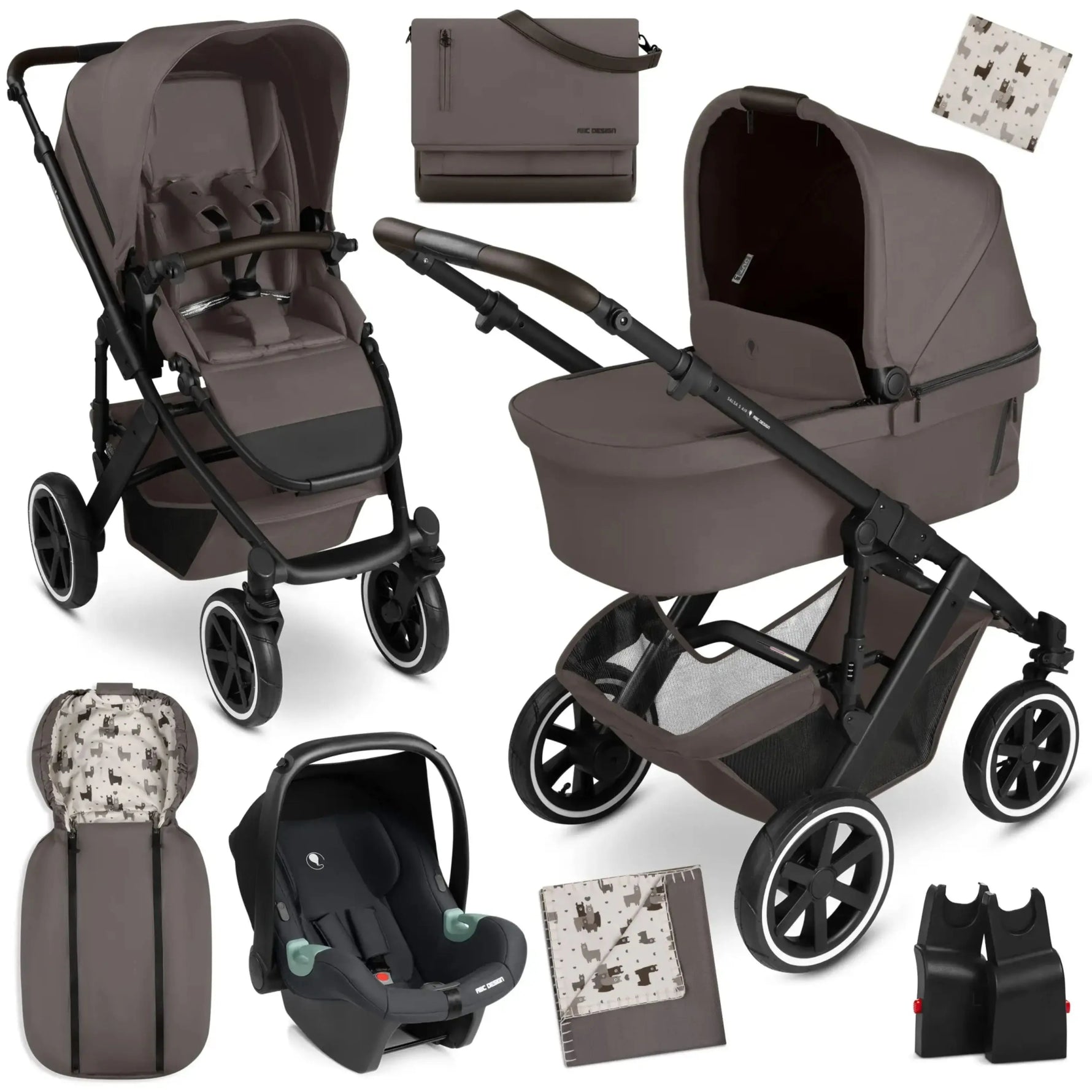 Pack poussette 3 en 1 ABC Design Salsa 5 Air – Starter Set avec cosy Tulip ABC Design