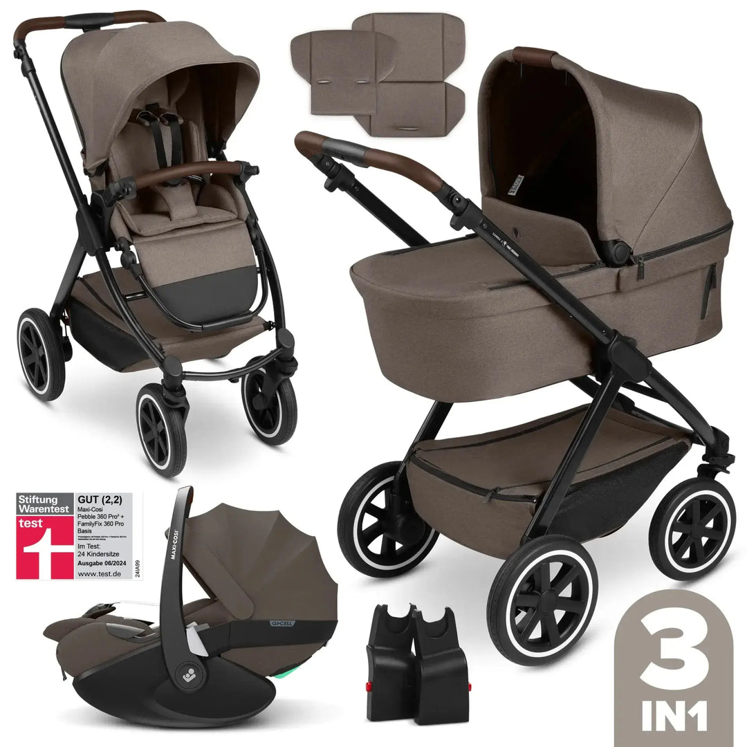 Ensemble poussette 3-en-1 Samba 2 avec siège auto Maxi-Cosi Pebble 360 Pro 2 - Moutatchou