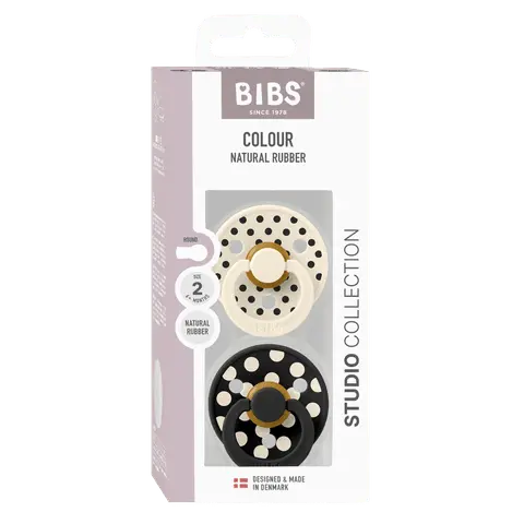 Tétines Colour STUDIO Lot de 2 - Type de tétine Rond Bibs