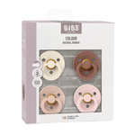 Colour Tétines Pack de 4 - Type rond Bibs
