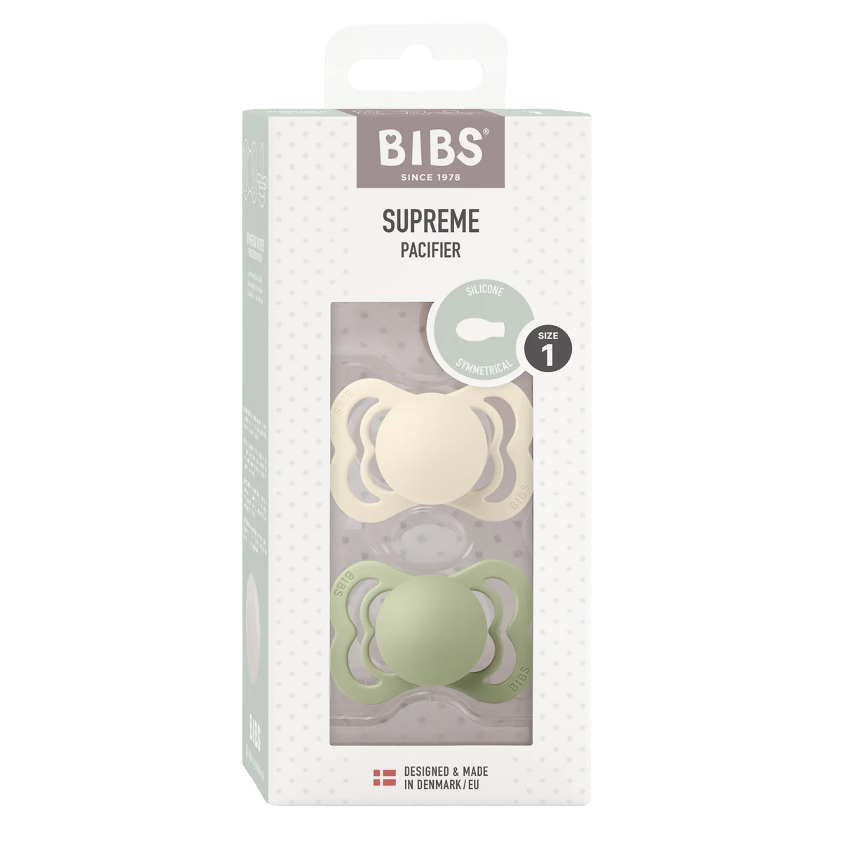 Tétines Supreme Lot de 2-Type de tétine Symétrique Bibs