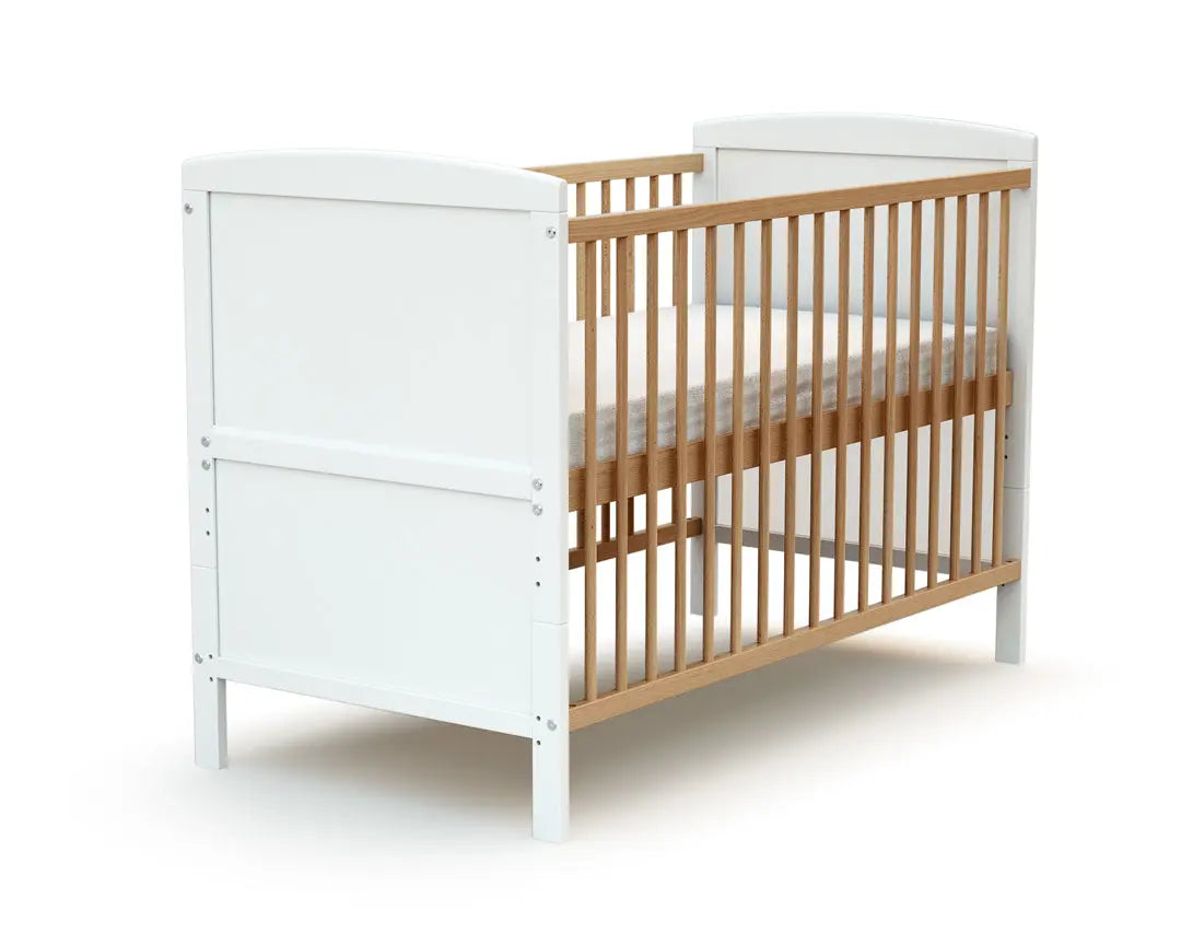 ESSENTIEL Lit bébé évolutif en bois 60x 120 cm (matelas inclus) AT4