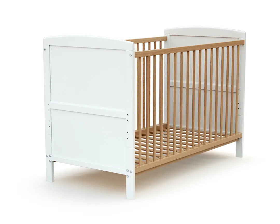 ESSENTIEL Lit bébé évolutif en bois 60x 120 cm (matelas inclus) AT4