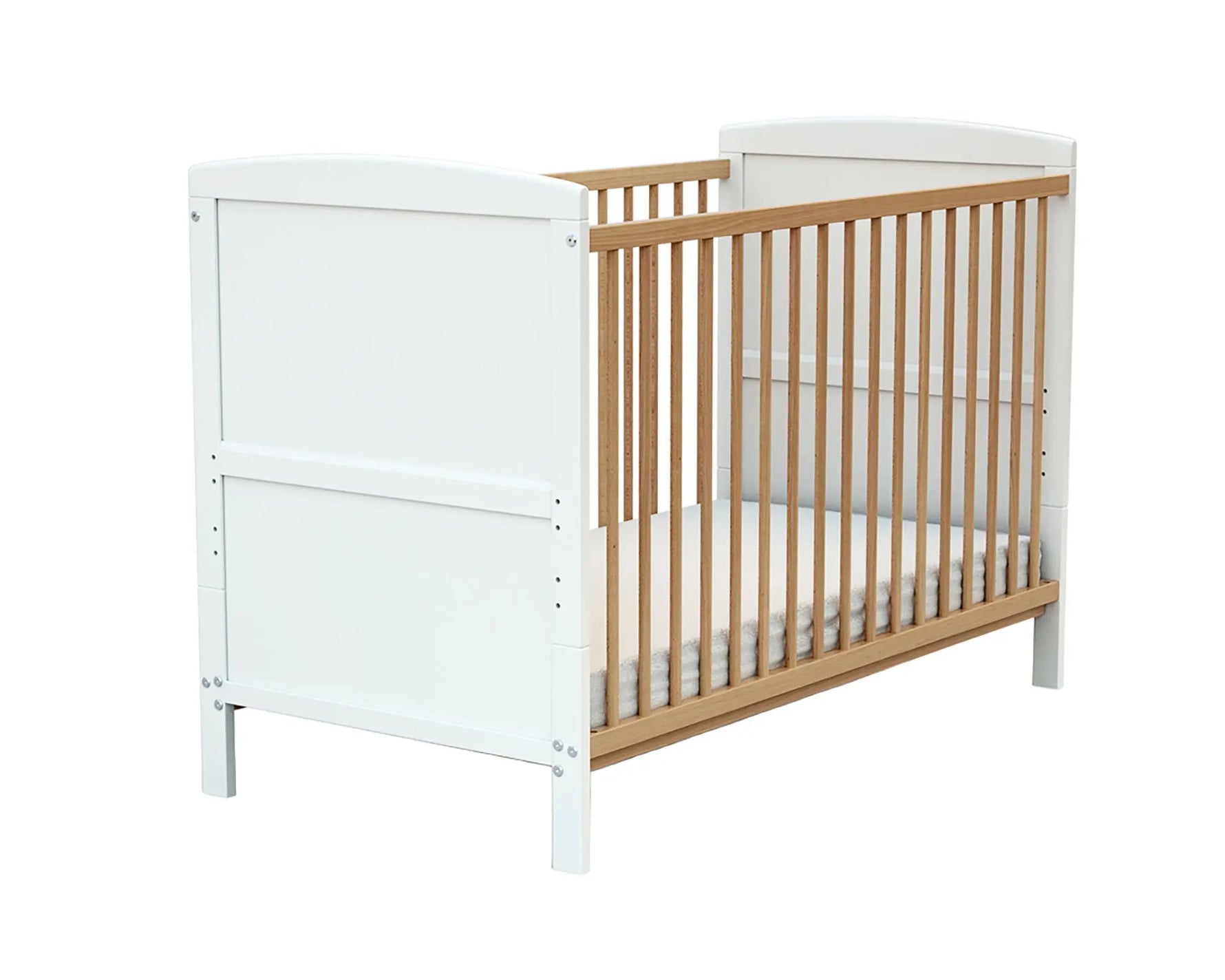 ESSENTIEL Lit bébé évolutif en bois 60x 120 cm (matelas inclus) AT4