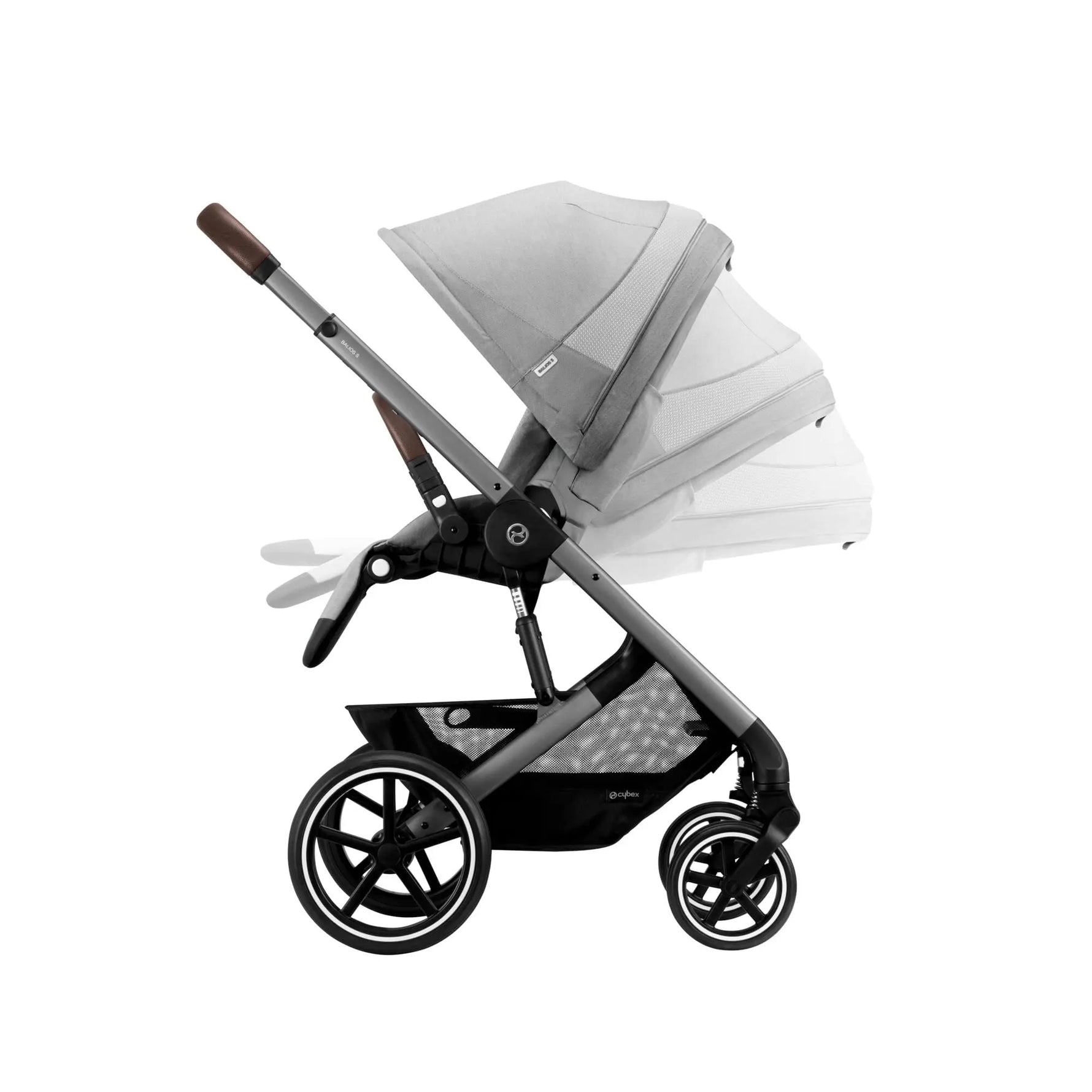 Poussette CYBEX Balios S Lux – Châssis Silver / Lava Grey Cybex