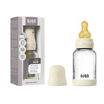 Set de biberons en verre 120ml ou 240ml avec tétine en latex Moutatchou