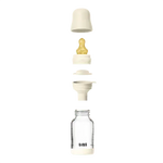 Set de biberons en verre 120ml ou 240ml avec tétine en latex Moutatchou