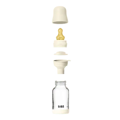 Set de biberons en verre 120ml ou 240ml avec tétine en latex Moutatchou