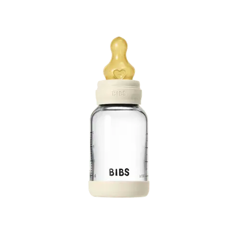 Set de biberons en verre 120ml ou 240ml avec tétine en latex Moutatchou
