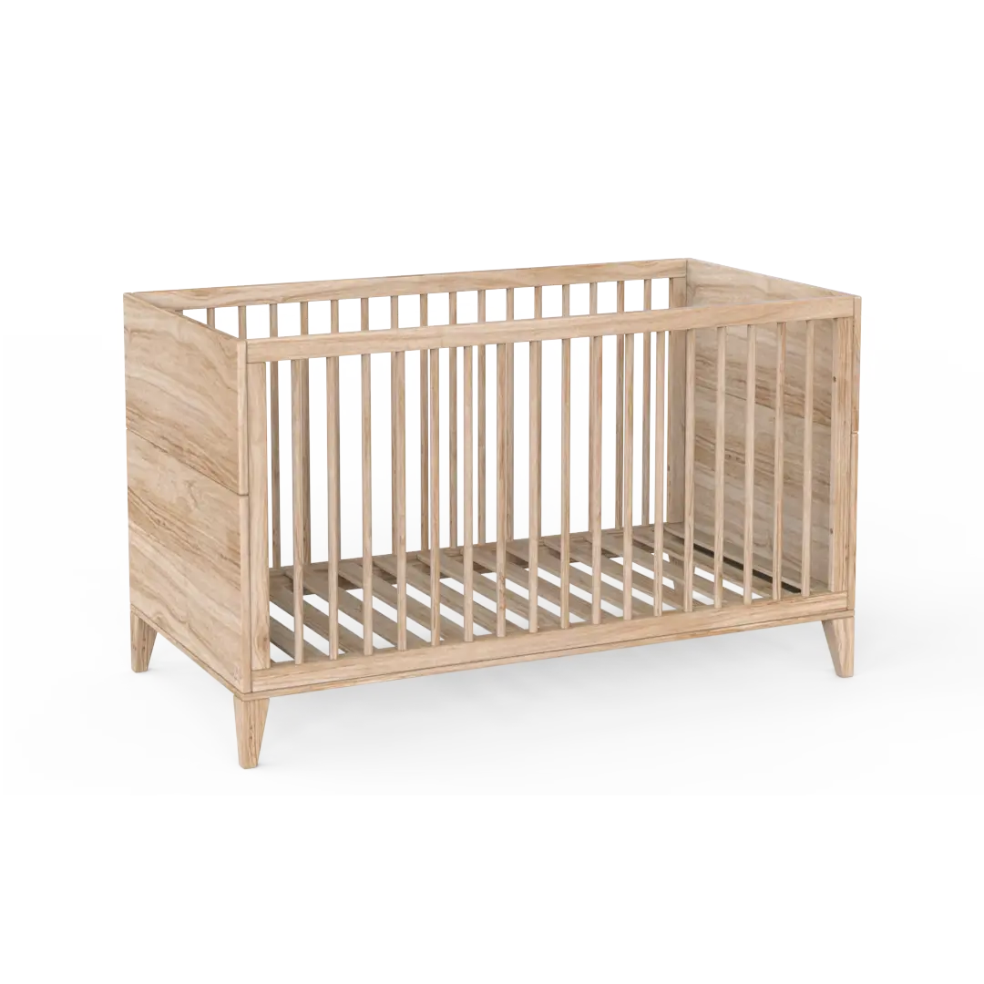 Lit bébé évolutif Naïa Bois - Moutatchou