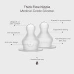Tétines de biberon en silicone 2 Bibs