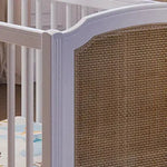 Lit Hermione style Louis XVI en rotin & bois massif coloris Neige Théo
