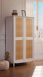 Chambre Hermione en bois massif & rotin Théo