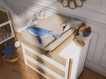 Box à langer en rotin naturel & sécurisée Théo